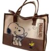 Bolso de Lona Snoopy & Woodstock De gran Capacidad