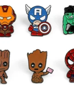 SET DE 6 PINES DE METAL VENGADORES