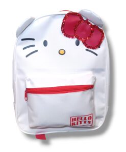MOCHILA HELLO KITTY DE LONA CON BRILLITOS