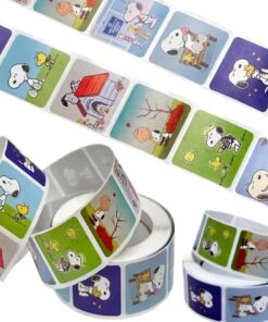Snoopy - Set De 500 Stickers / Rollo De Pegatinas
