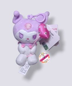 Peluche Kuromi Morado con colgante Original Sanrio